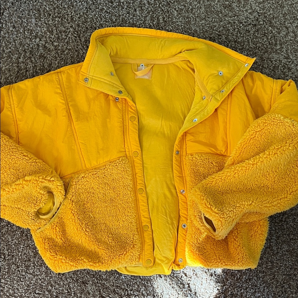 Free people movement  Yellow Sherpa Jacket